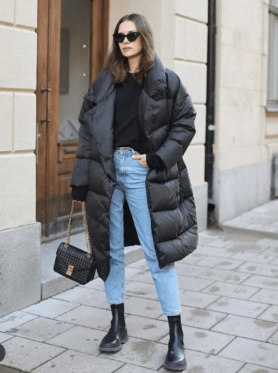 羽绒穿搭__穿羽绒服怎么搭配衣服好看