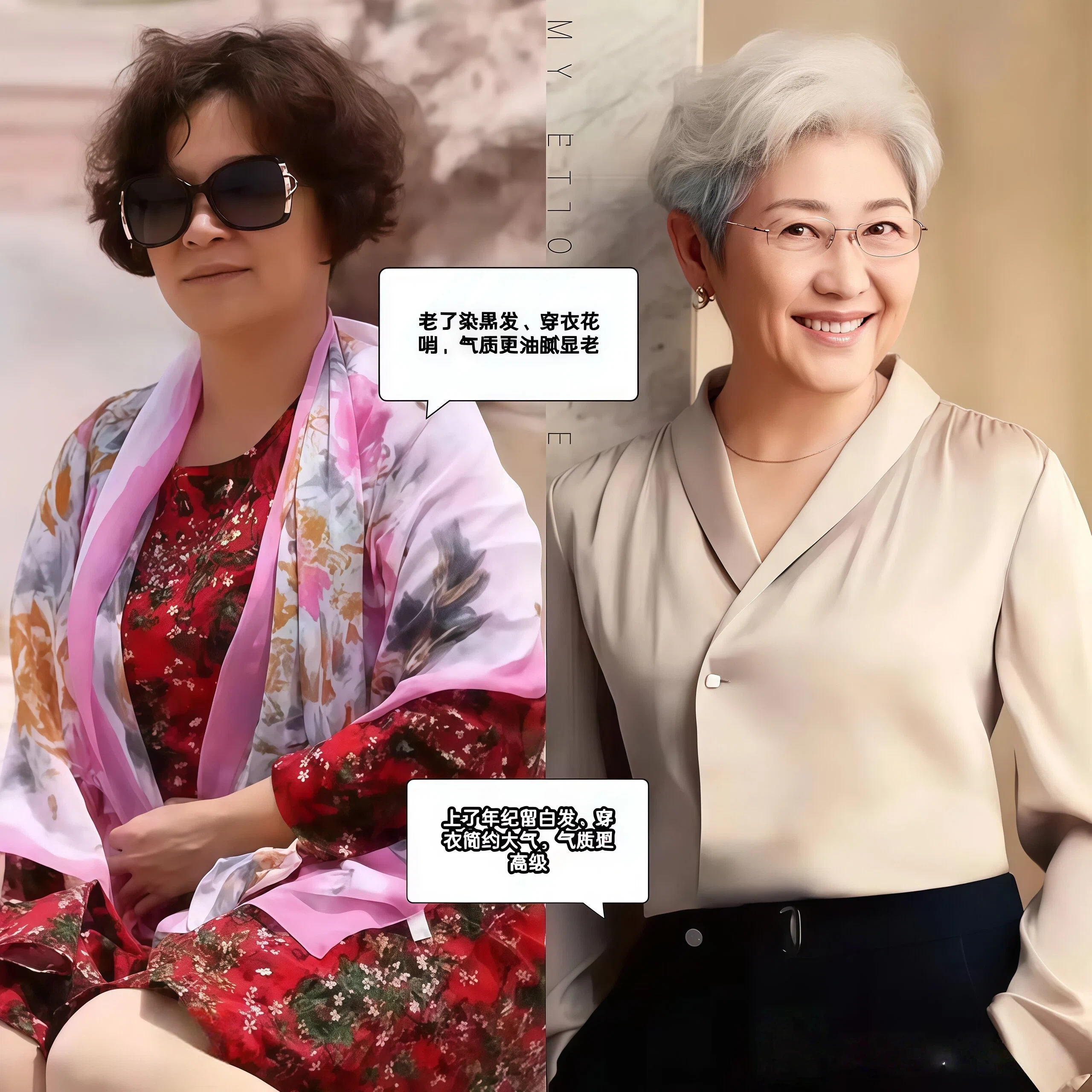 穿白衣服染头发__白发穿搭