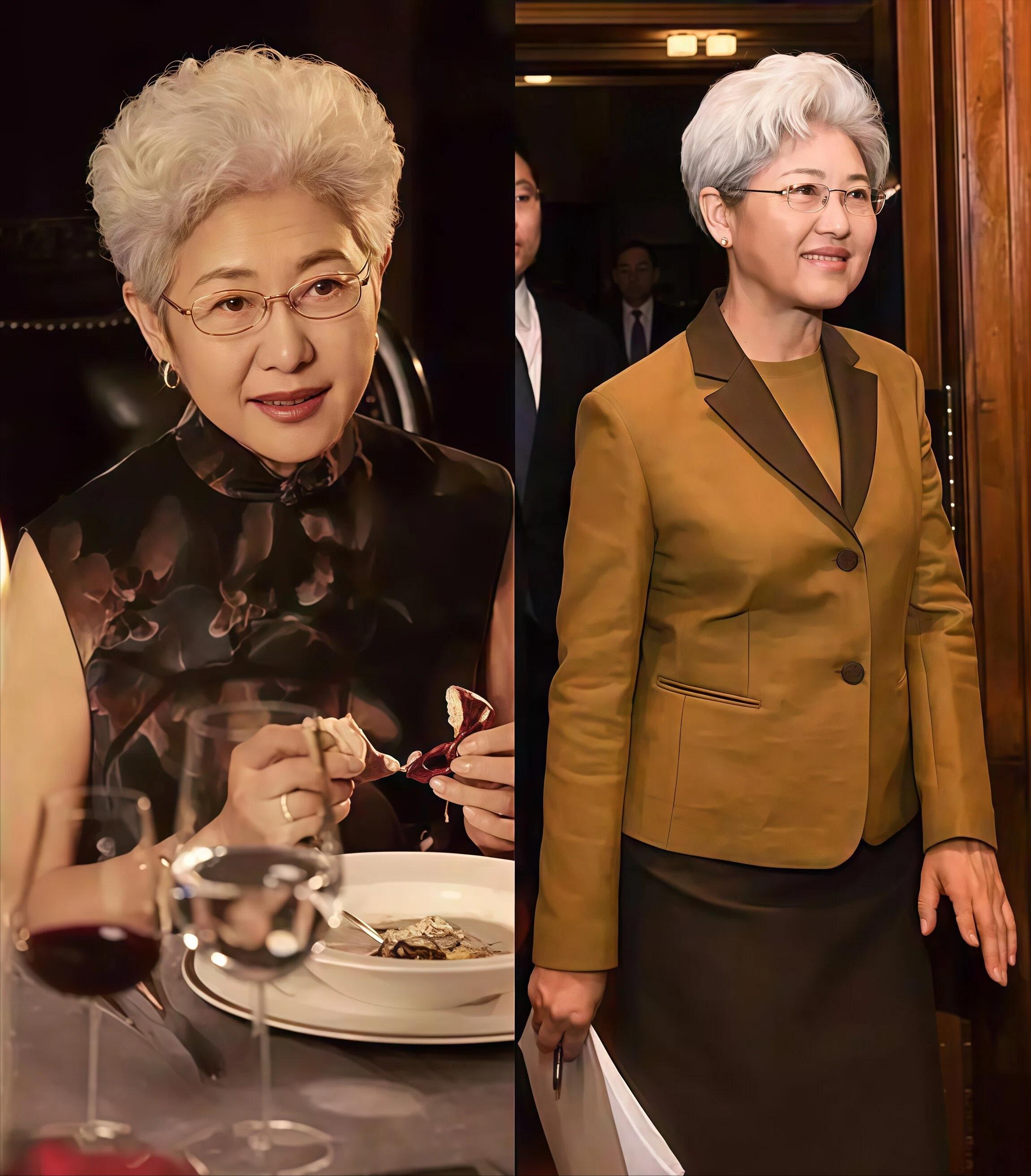 白发穿搭_穿白衣服染头发_