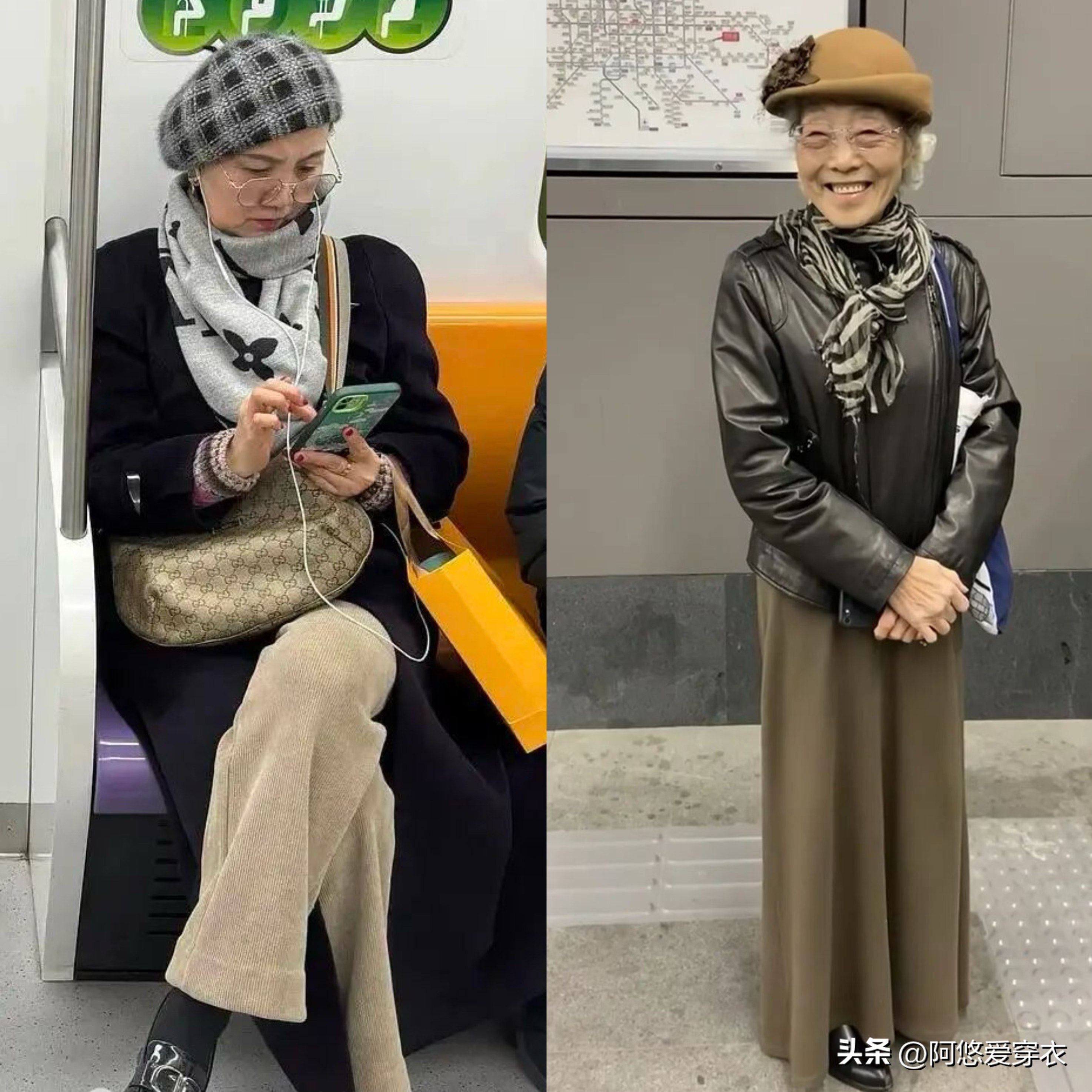 _地铁奶奶吓唬孙子_地铁气质奶奶