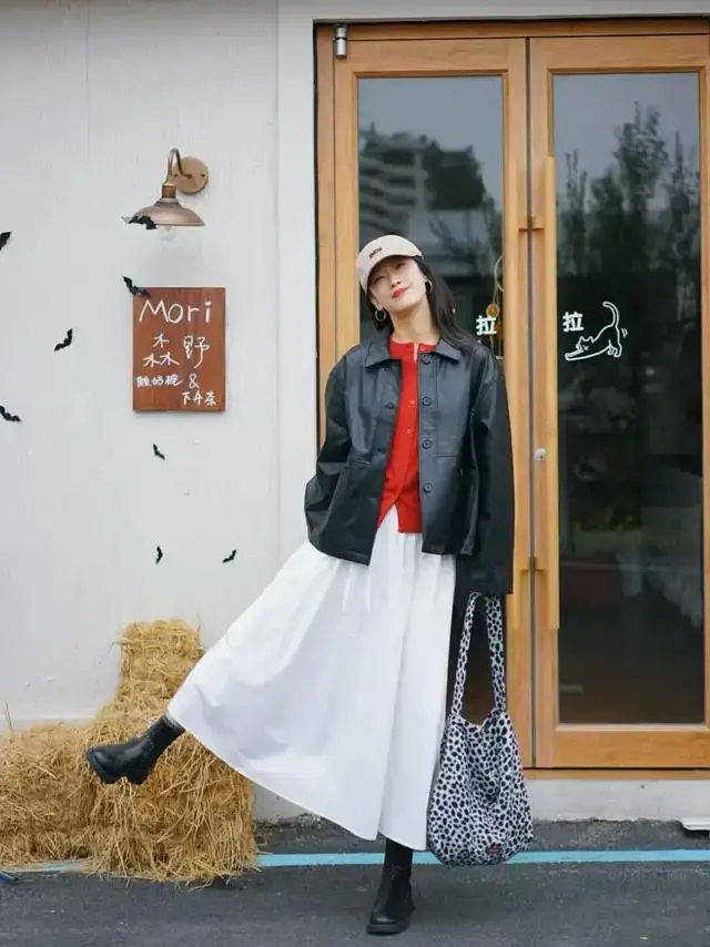 皮衣帅气搭配_穿皮衣搭配什么发型_