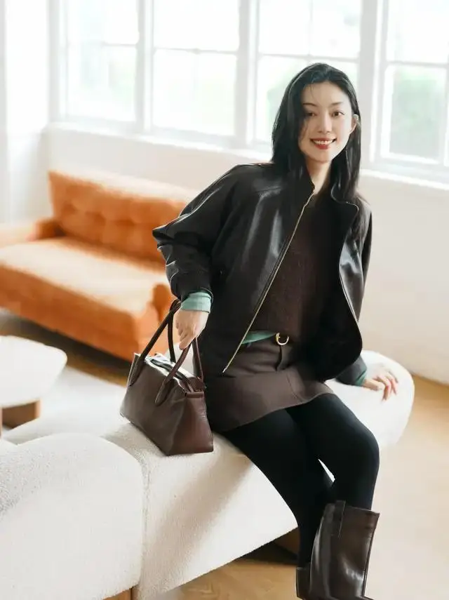 皮衣帅气搭配__穿皮衣搭配什么发型