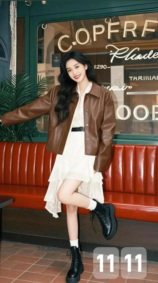 皮衣帅气搭配__穿皮衣搭配什么发型