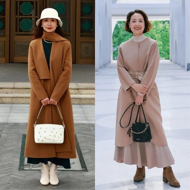 40+女性冬季这样穿：“长外套+裙子”，保暖与洋气双向在线__40+女性冬季这样穿：“长外套+裙子”，保暖与洋气双向在线