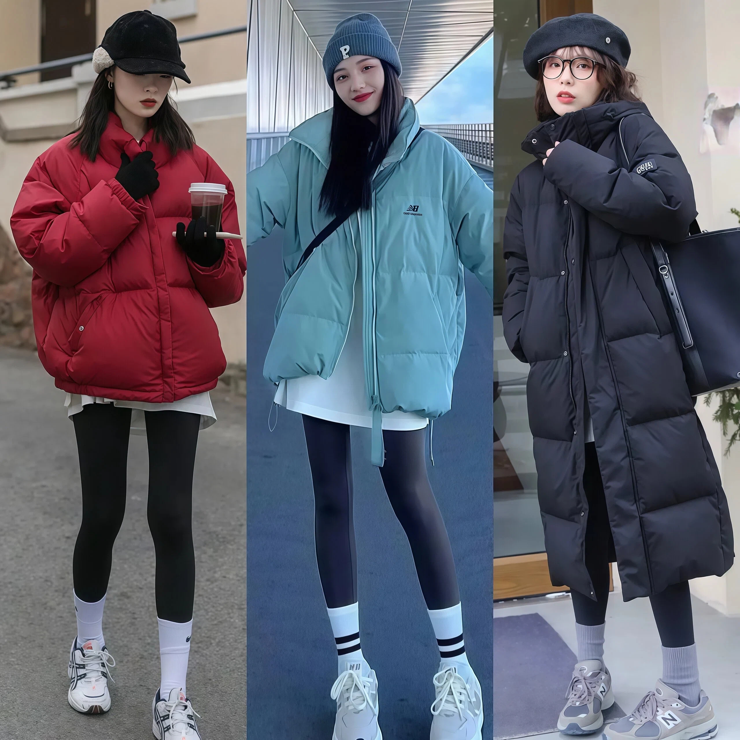 上面羽绒服下面短裤__上身羽绒服下身短裤