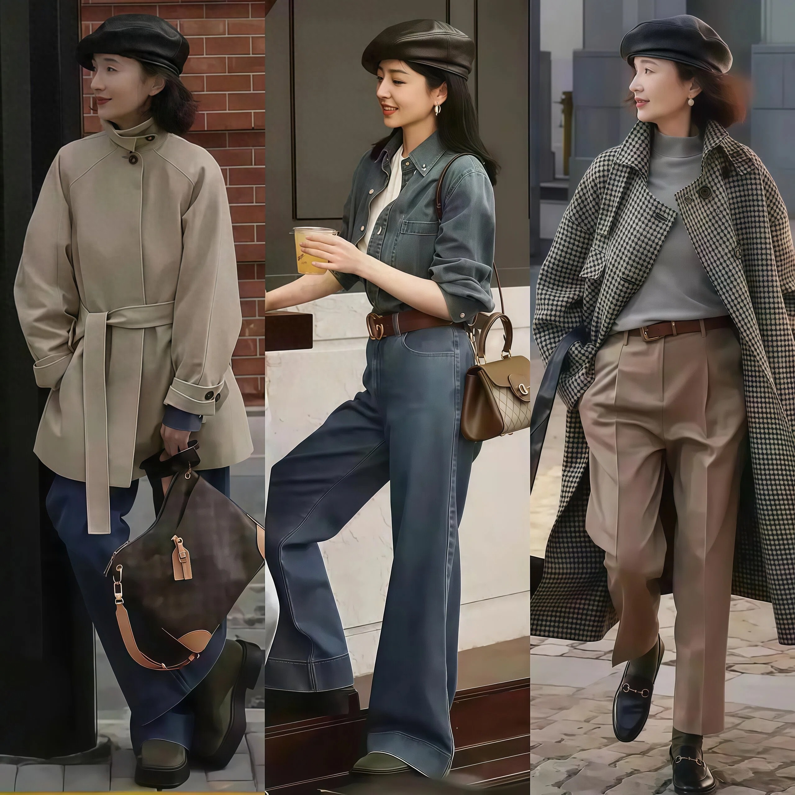 又被“三木母女”美到了:早春爱戴帽、不穿廉价装,越来越洋气