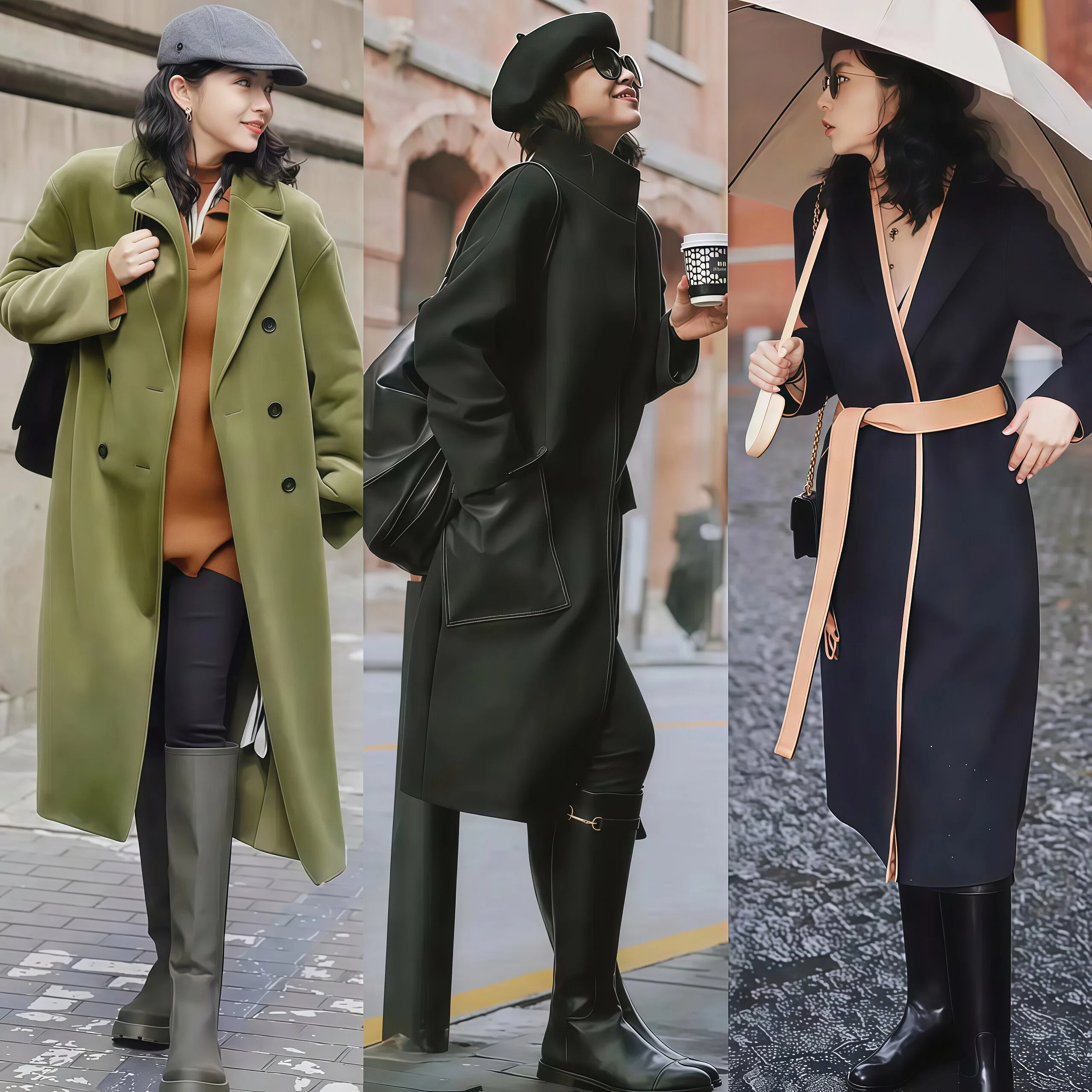 _爱戴装混血_母子帽子