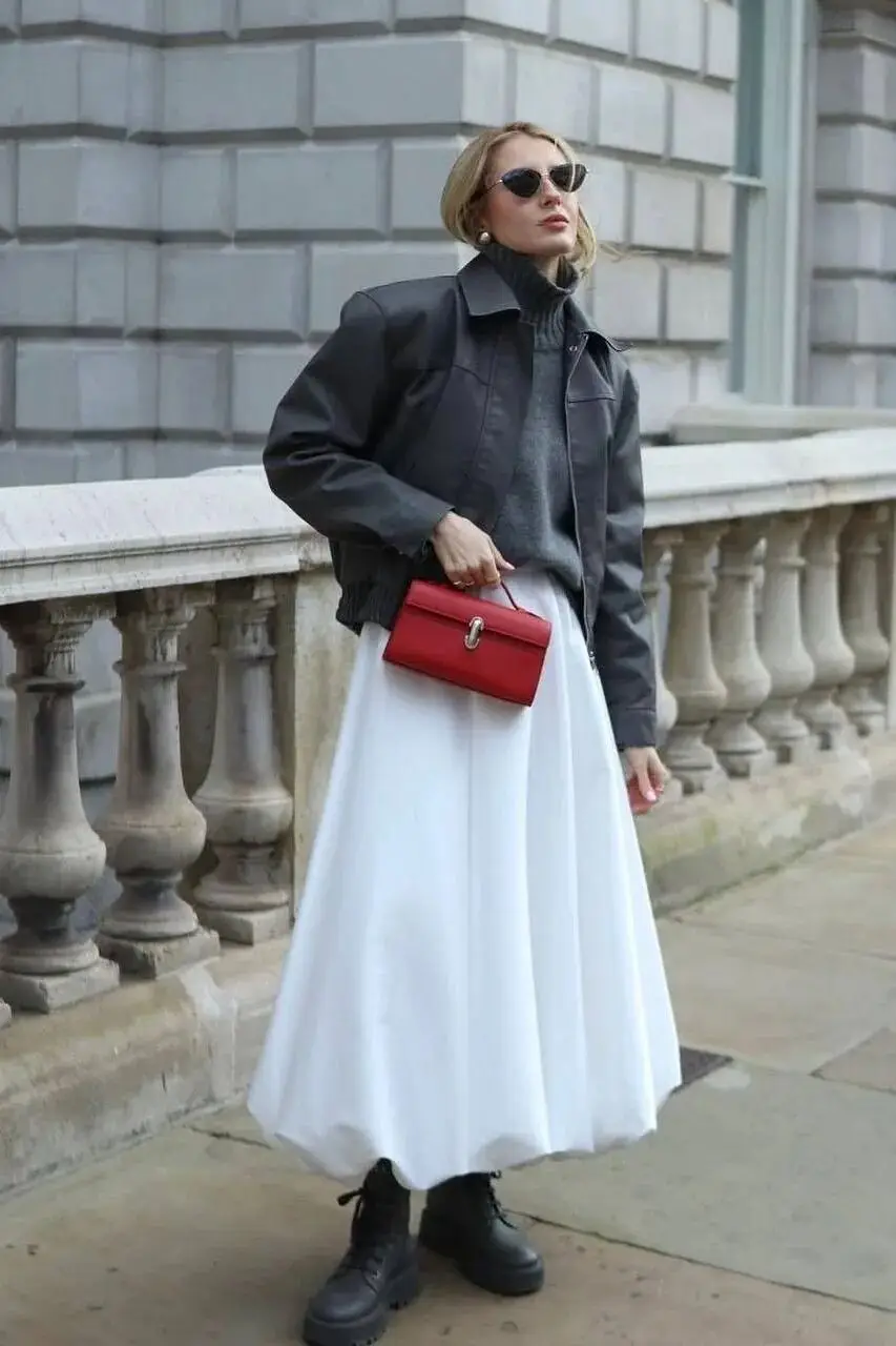 _春天长裙子_春天裙装