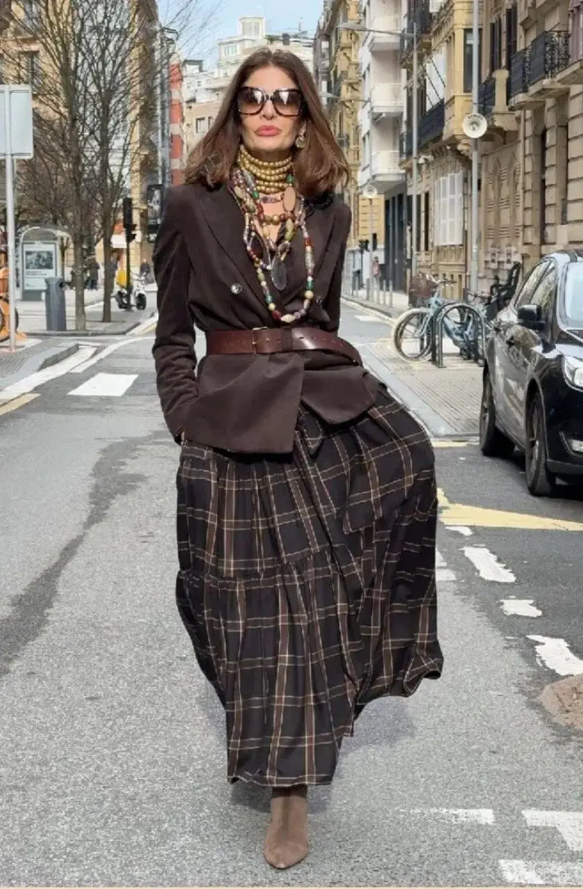 春天长裙子_春天裙装_