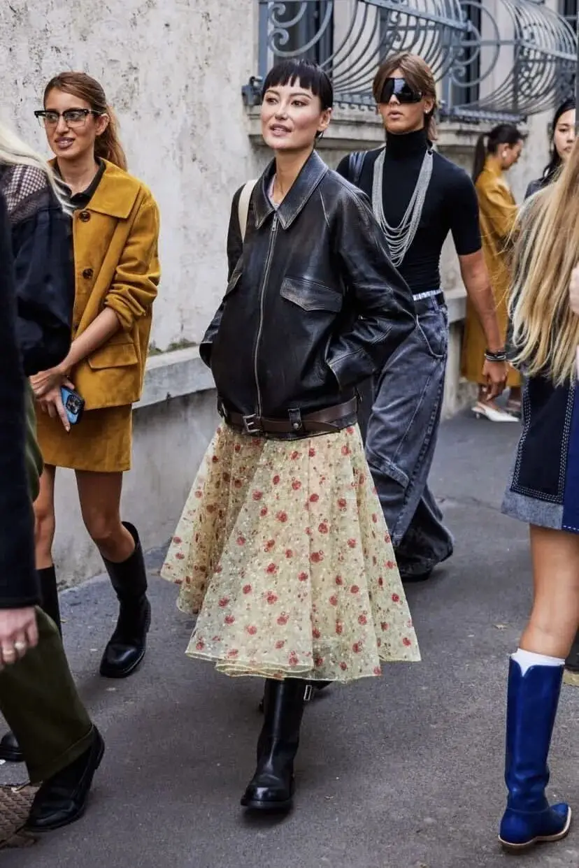 春天长裙子__春天裙装