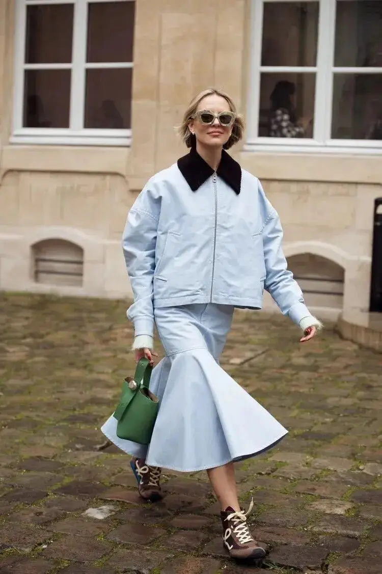 春天裙装_春天长裙子_