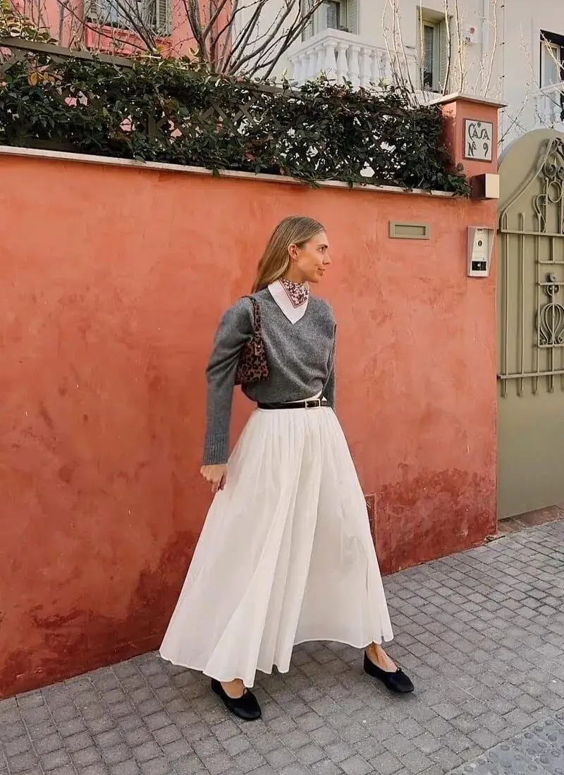 春天长裙子_春天裙装_