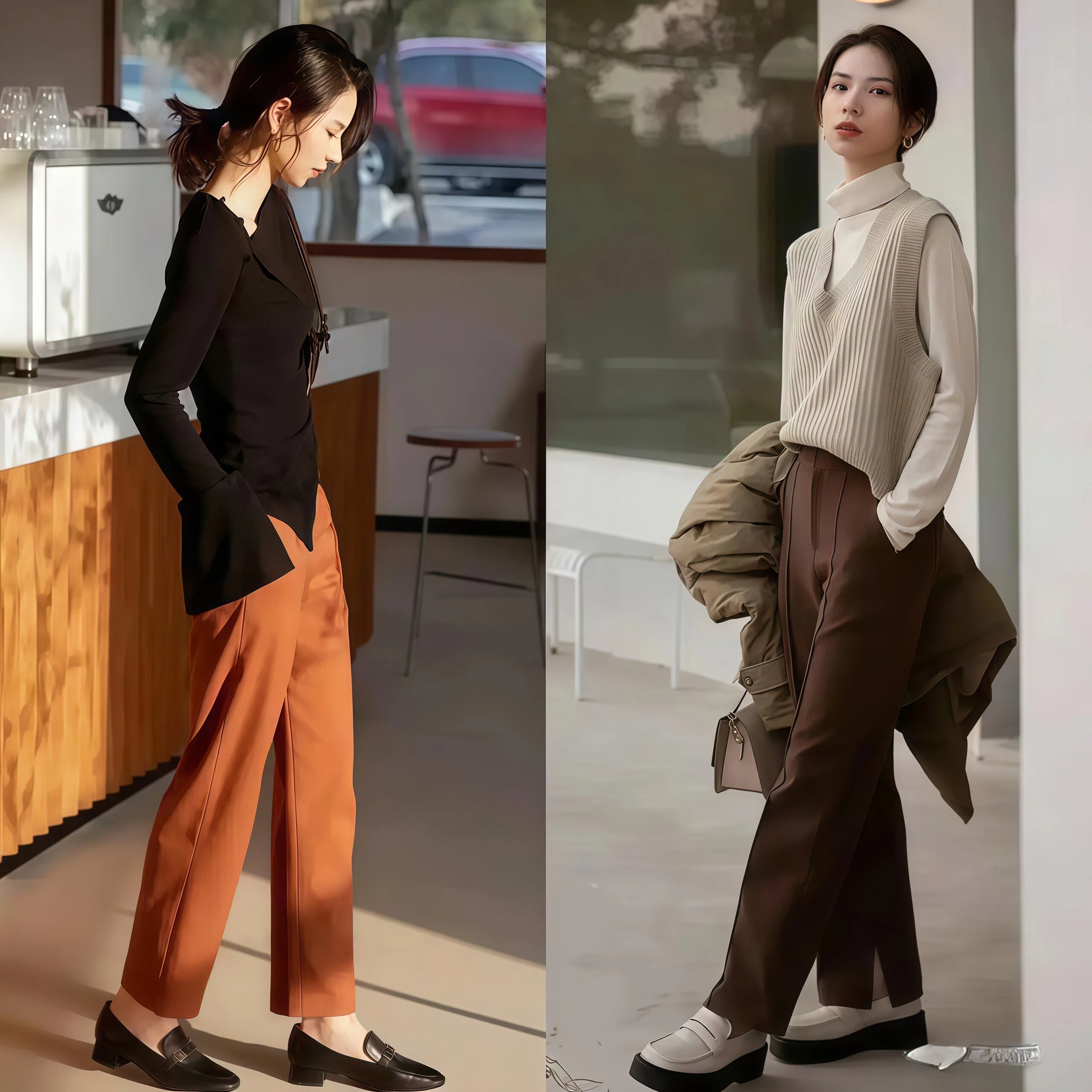 _鞋子阔腿裤_裤阔鞋腿显春天穿好看吗