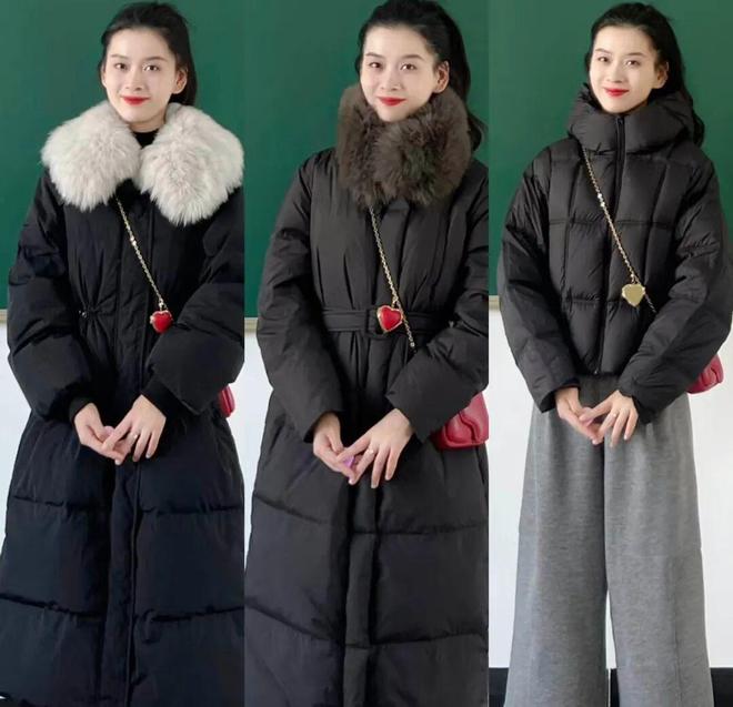 冬天羽绒搭配_冬装羽绒服搭配_