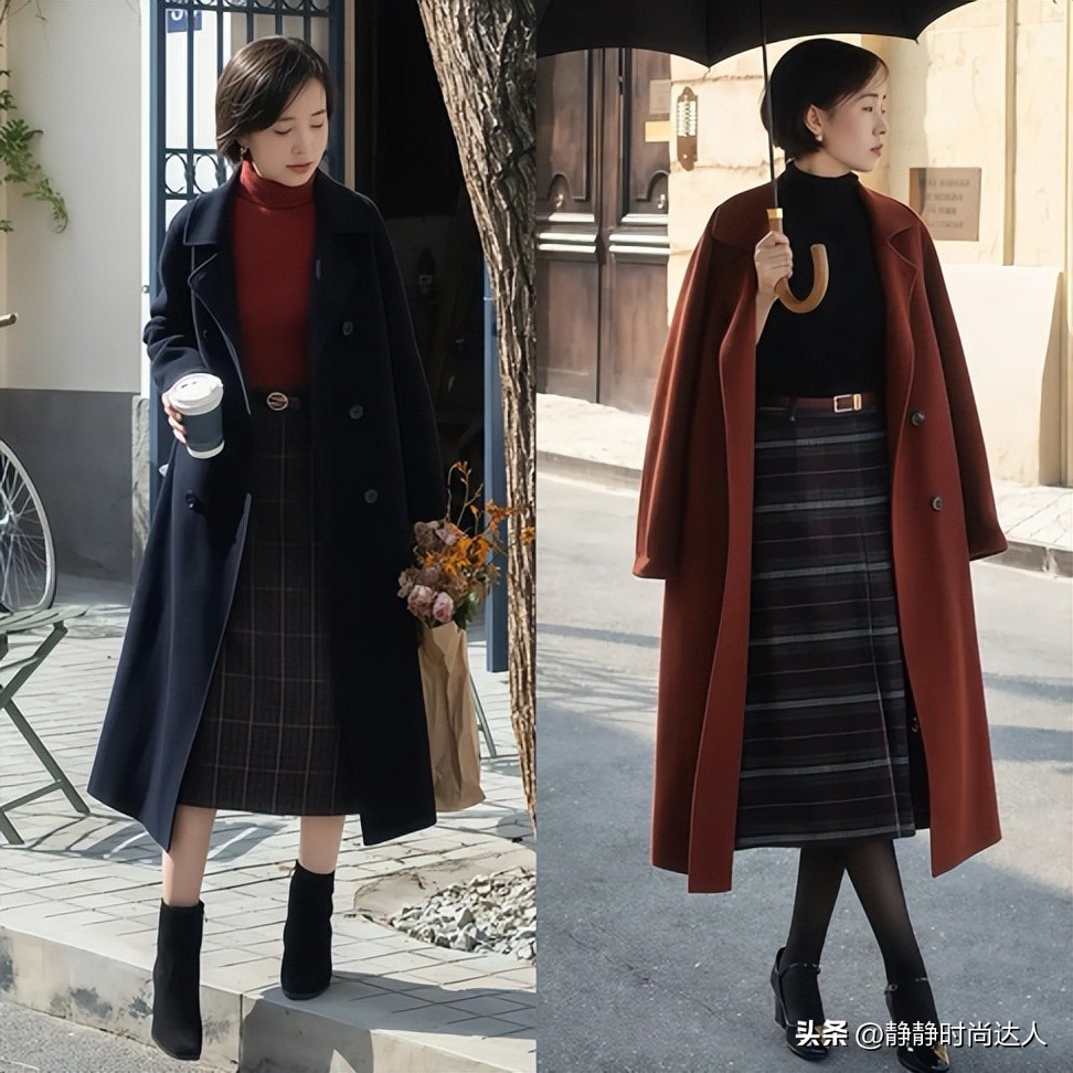 40+女性冬季这样穿：长外套+裙子，保暖与洋气双向在线__40+女性冬季这样穿：长外套+裙子，保暖与洋气双向在线