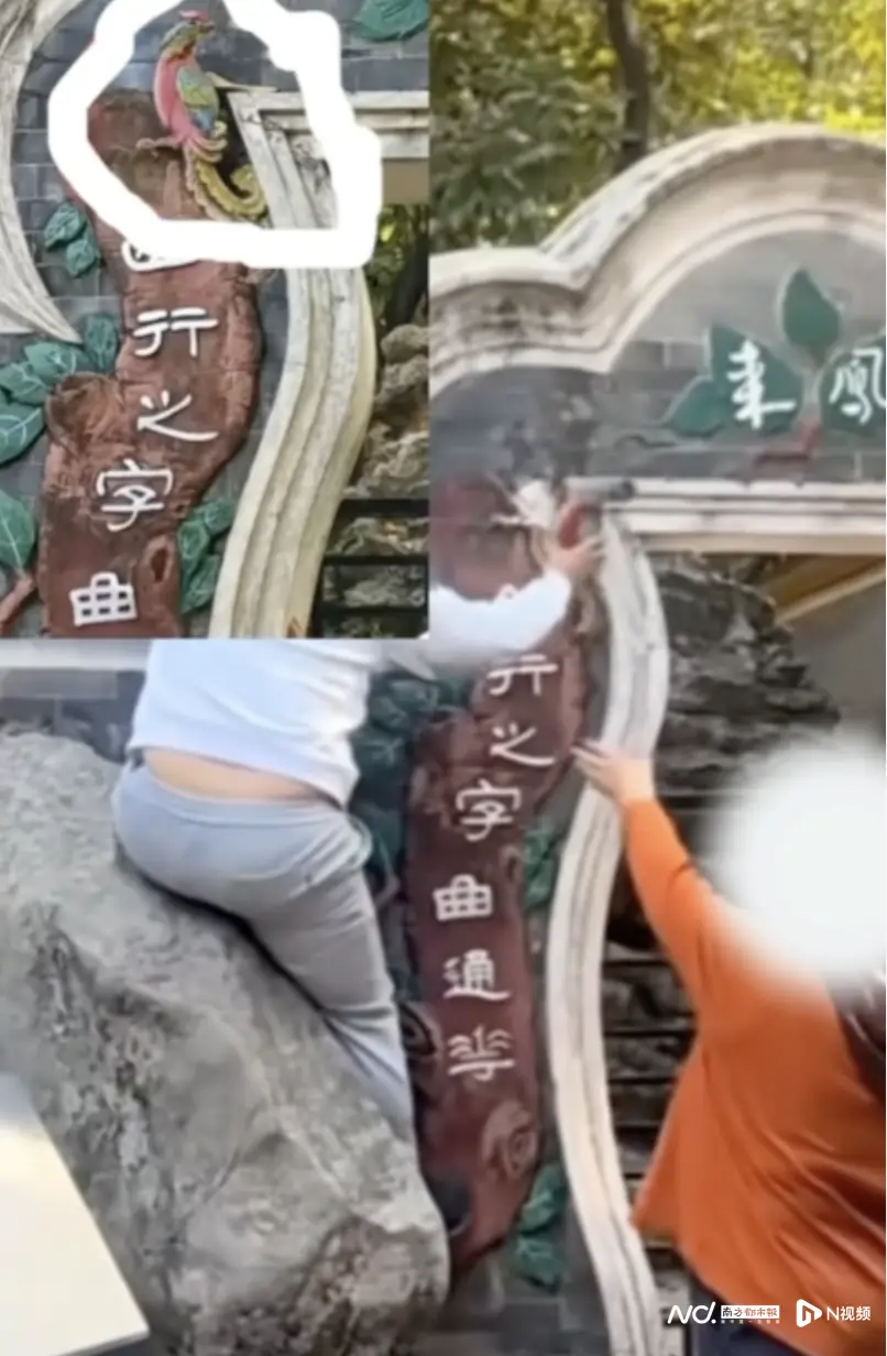 顺德清晖园灰塑被人拿下，景区通报