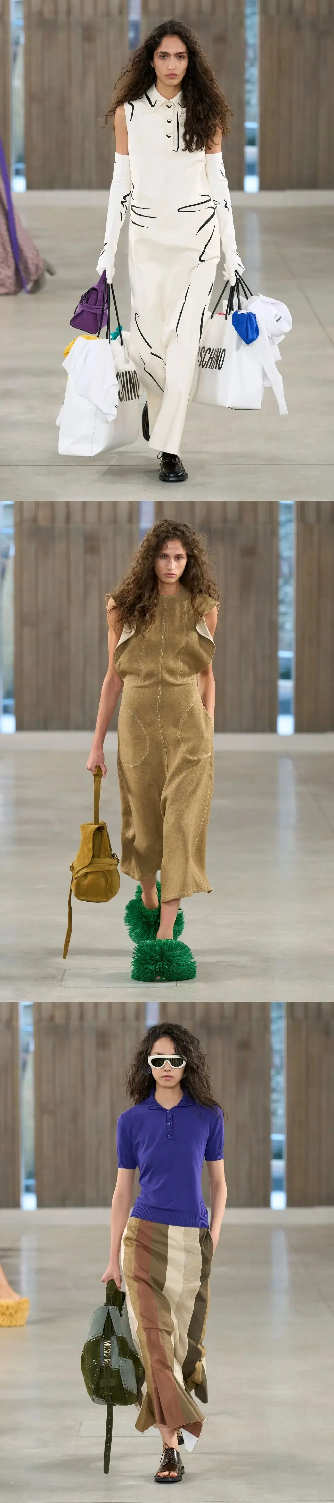 荒诞里藏哲思,平凡中造奢华|Moschino 2026春夏秀场__荒诞里藏哲思,平凡中造奢华|Moschino 2026春夏秀场