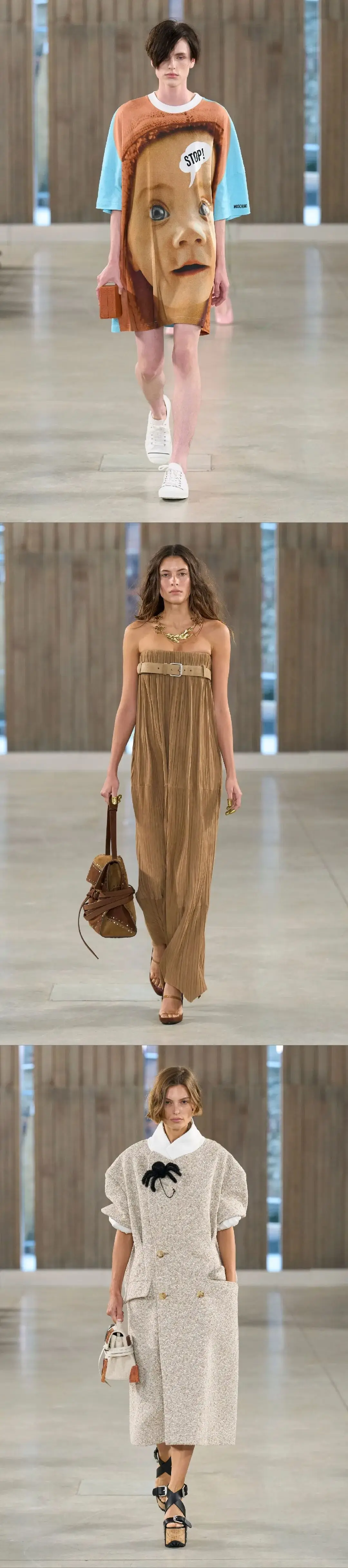 荒诞里藏哲思,平凡中造奢华|Moschino 2026春夏秀场_荒诞里藏哲思,平凡中造奢华|Moschino 2026春夏秀场_
