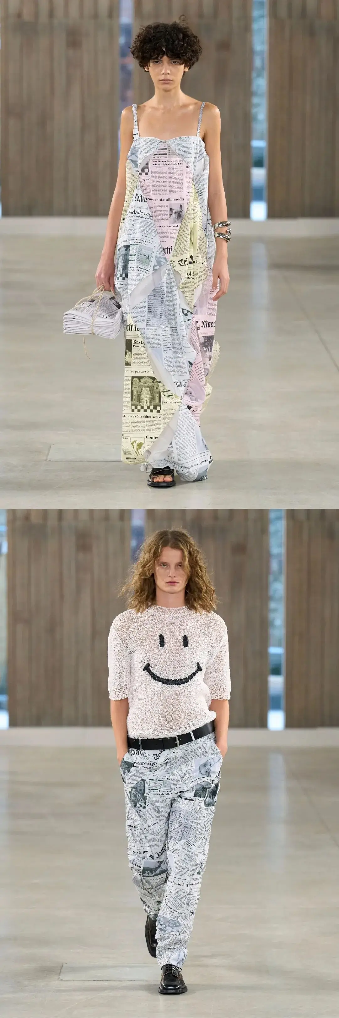 荒诞里藏哲思,平凡中造奢华|Moschino 2026春夏秀场__荒诞里藏哲思,平凡中造奢华|Moschino 2026春夏秀场