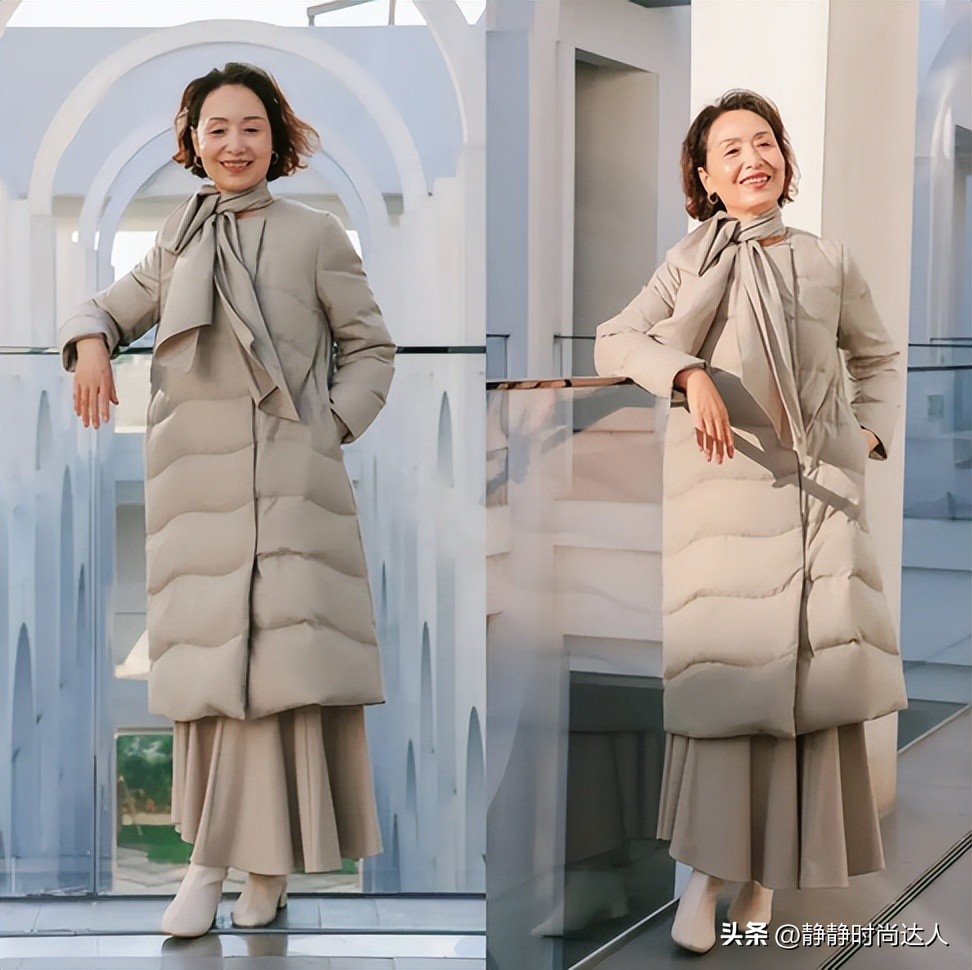 冬季羽绒穿搭__简约羽绒服