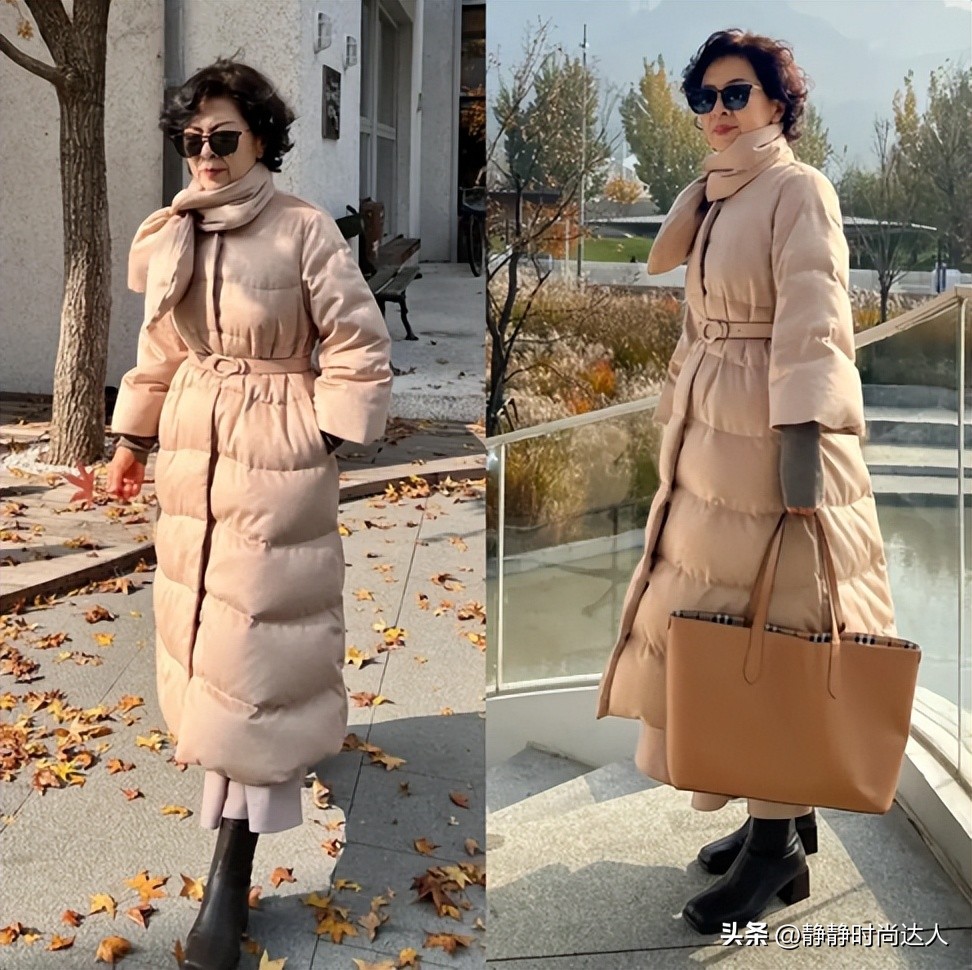 _冬季羽绒穿搭_简约羽绒服
