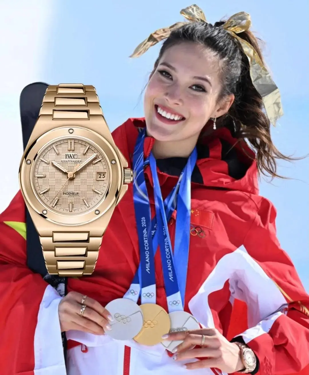 谷爱凌夺冠戴万国金表，胡兵时装周戴宝珀！马年戴什么表？__谷爱凌夺冠戴万国金表，胡兵时装周戴宝珀！马年戴什么表？