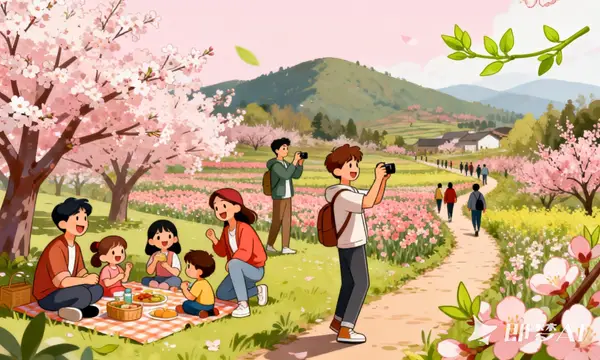 以花为媒,“赏花经济”为发展增色