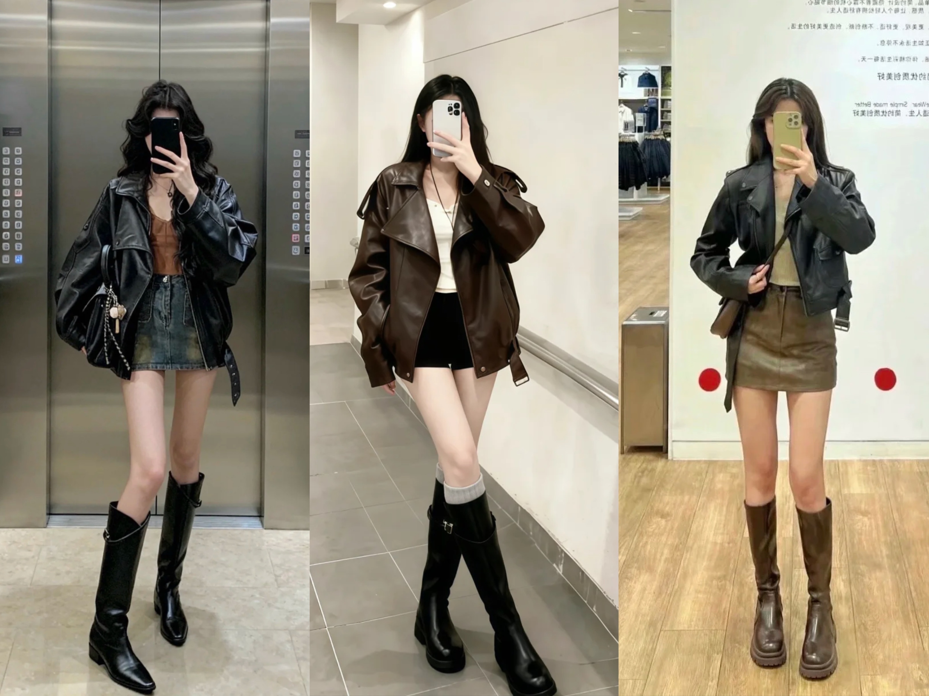 _早春就该穿皮衣!帅就完了,这样的氛围感谁能拒绝?_早春就该穿皮衣!帅就完了,这样的氛围感谁能拒绝?