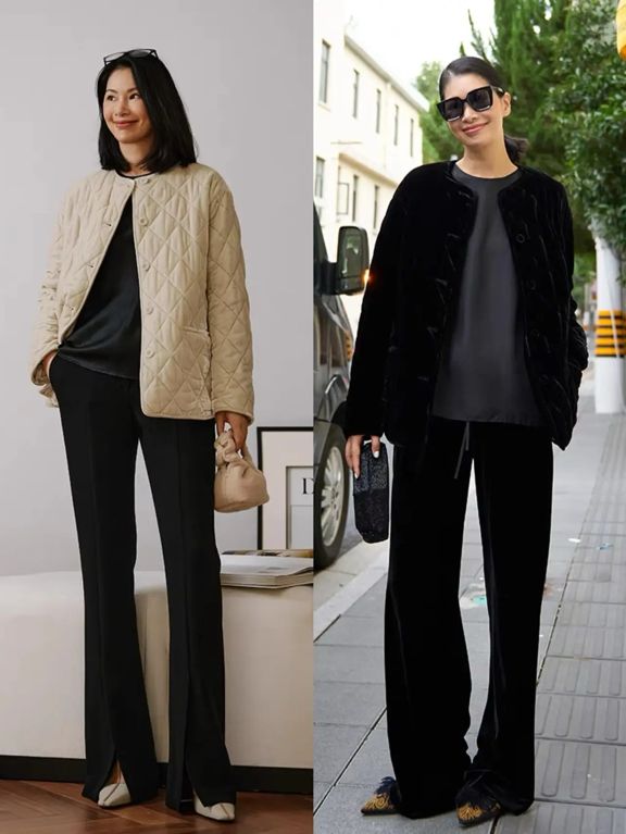 50+女人更适合基础款，掌握3个高段位搭配思路，轻松提升品味