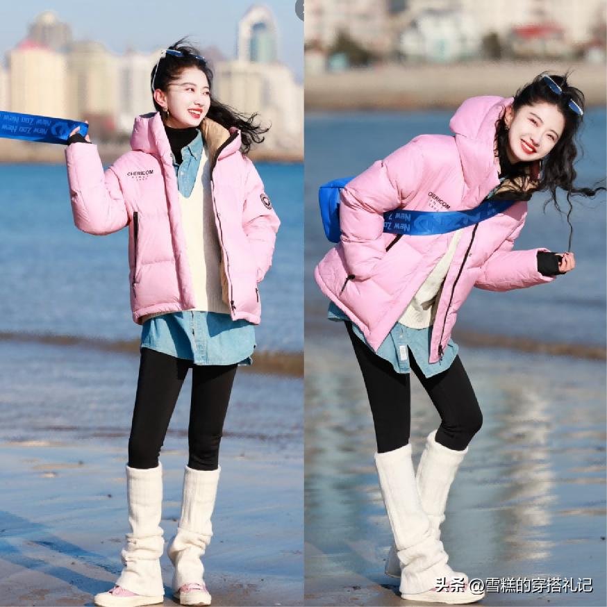 杨幂羽绒服街拍_杨幂穿搭羽绒服_