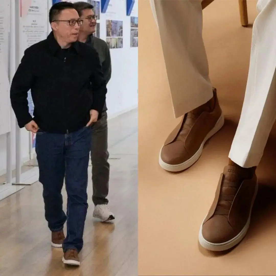 _马云身边穿背心的男人是谁_马云穿衣服很随便