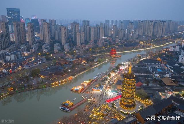 淮安大运河夜景_2021淮安里运河灯会_