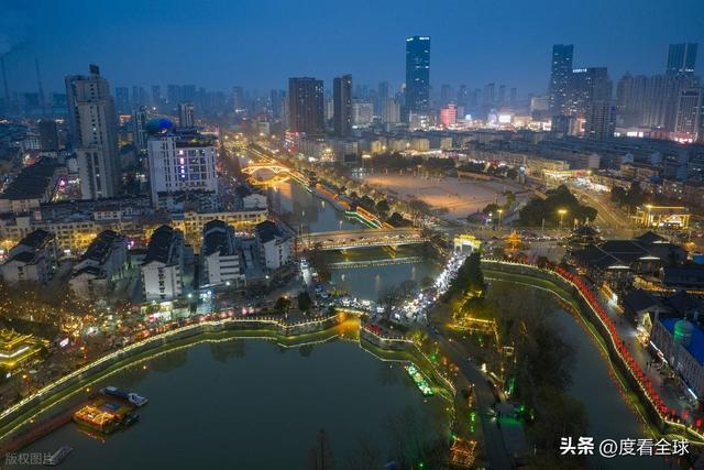 淮安大运河夜景__2021淮安里运河灯会