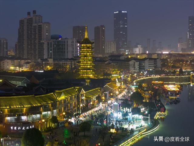 _2021淮安里运河灯会_淮安大运河夜景