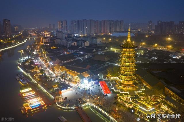 _淮安大运河夜景_2021淮安里运河灯会