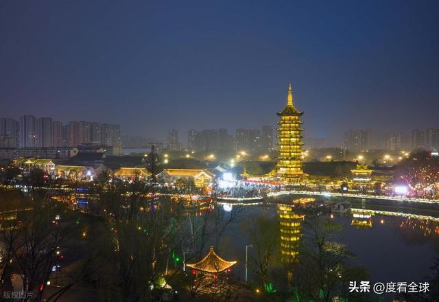 _淮安大运河夜景_2021淮安里运河灯会