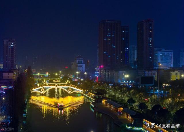 _2021淮安里运河灯会_淮安大运河夜景