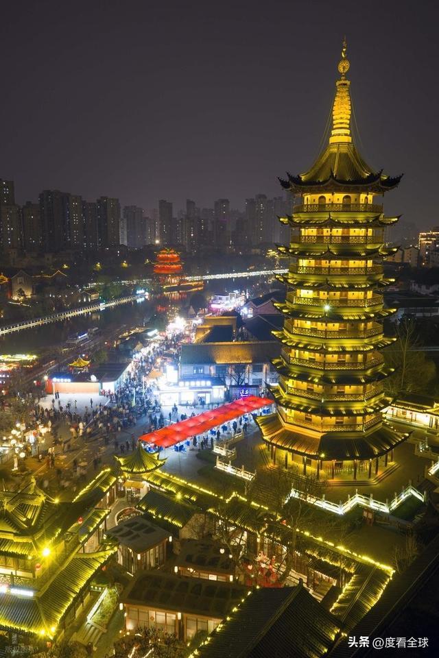 2021淮安里运河灯会__淮安大运河夜景