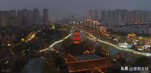 淮安大运河夜景_2021淮安里运河灯会_