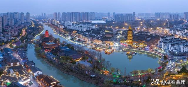 2021淮安里运河灯会_淮安大运河夜景_