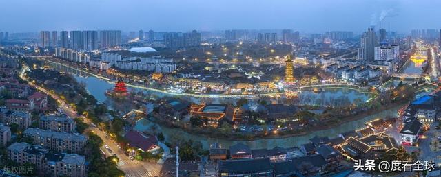 淮安大运河夜景__2021淮安里运河灯会