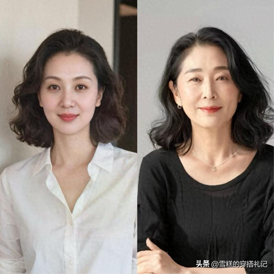 上年纪的女人，“扎发”和“短烫发”哪个更年轻？对比图太真实了