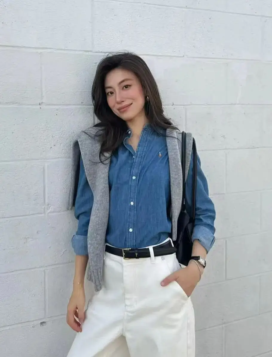 阔腿裤白色配什么鞋子_阔腿裤白色配什么颜色的上衣_