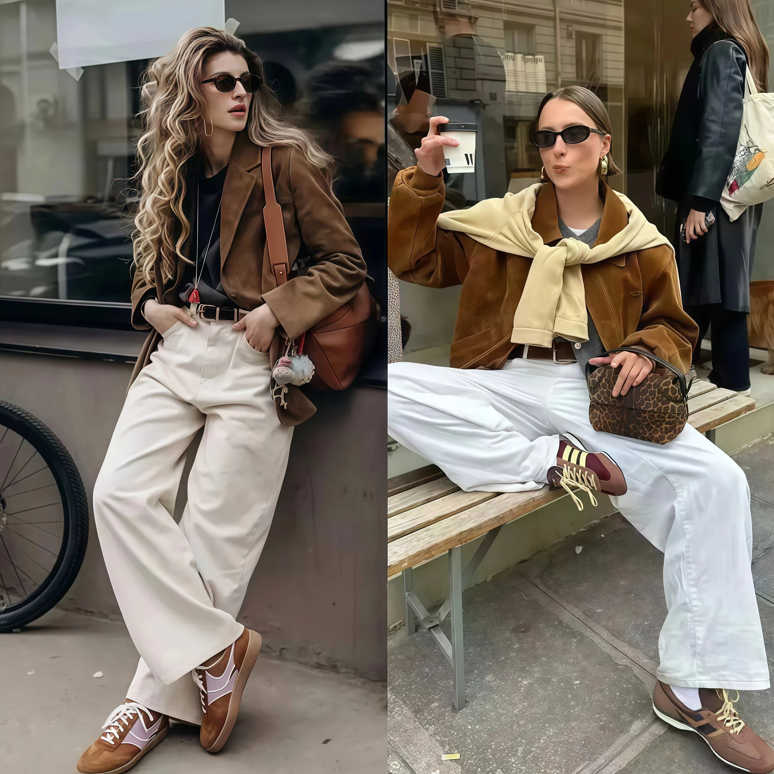 阔腿收口裤子__阔腿裤收裤脚