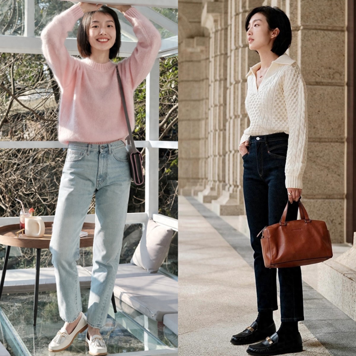 “九分裤+乐福鞋”才是今春最正确的打开方式，洋气显高，真时髦