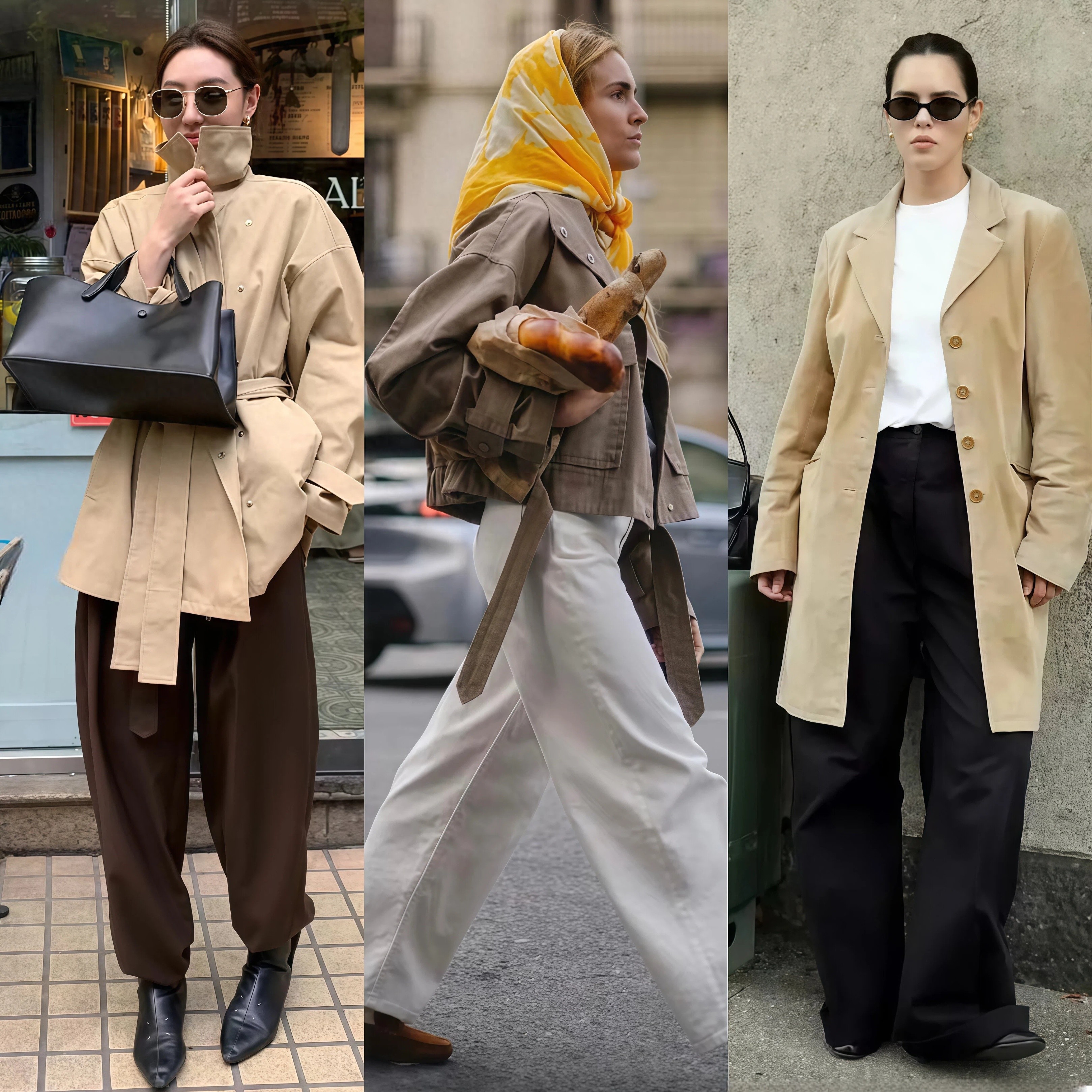 _春季风衣穿搭_春季流行风衣