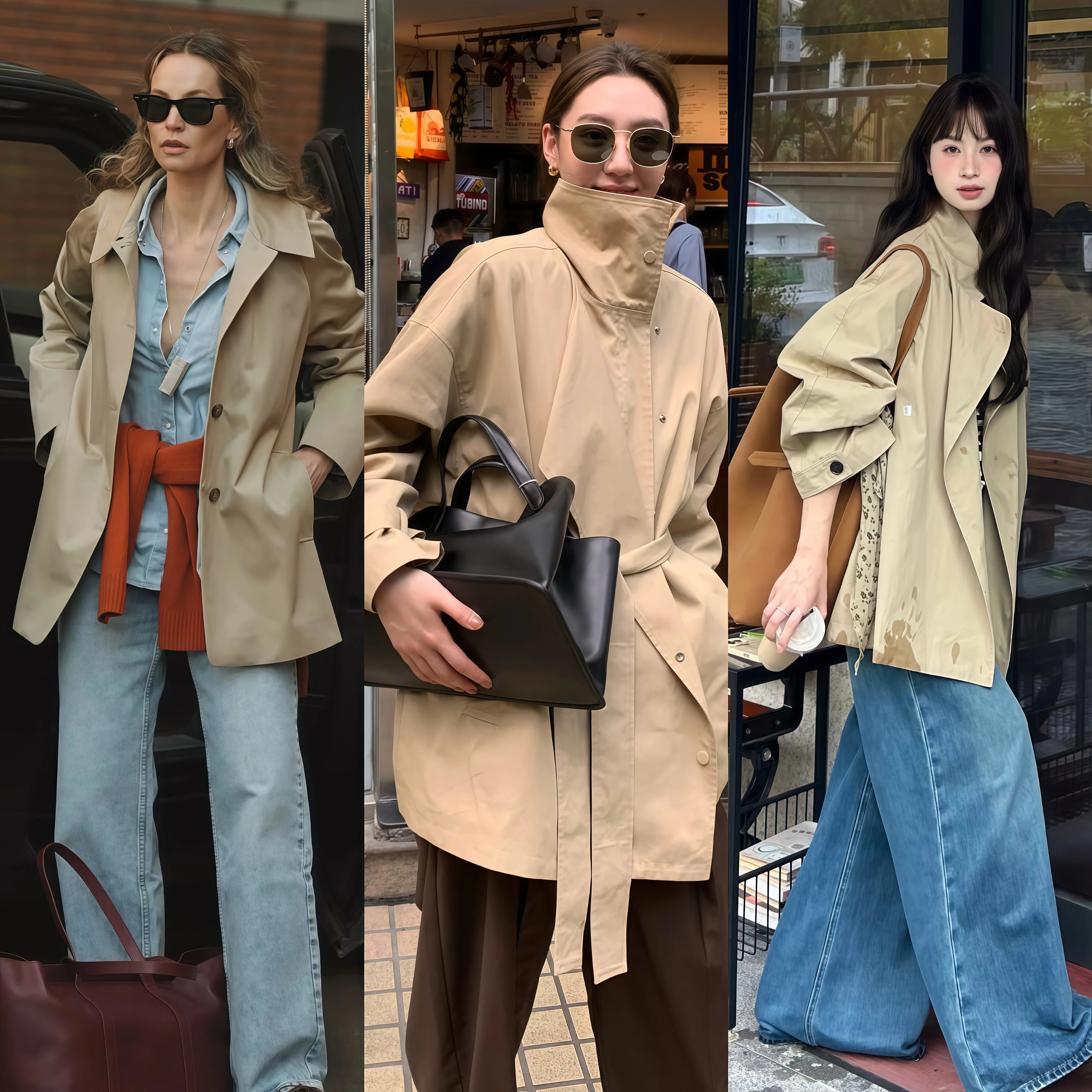 _春季流行风衣_春季风衣穿搭