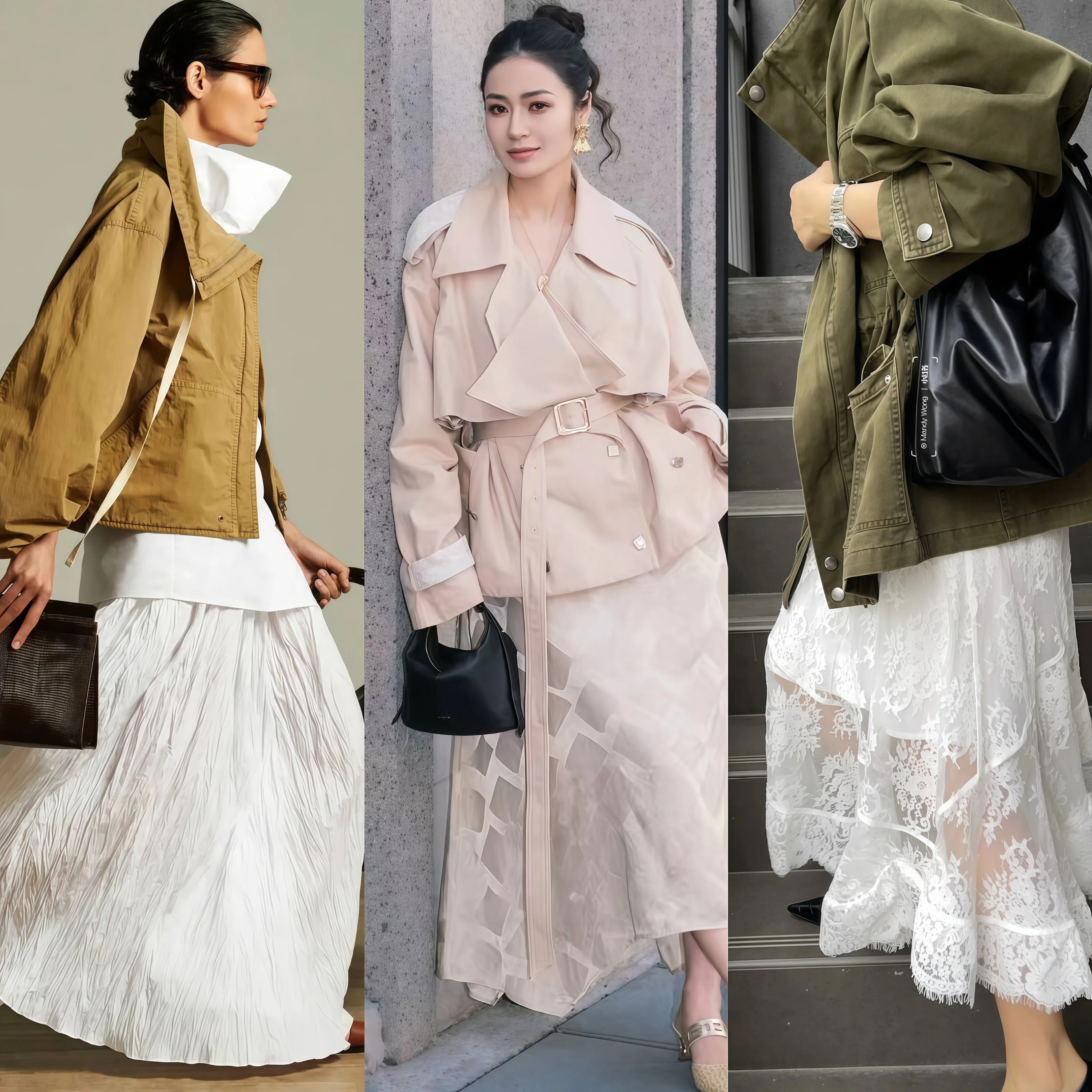 春季流行风衣_春季风衣穿搭_