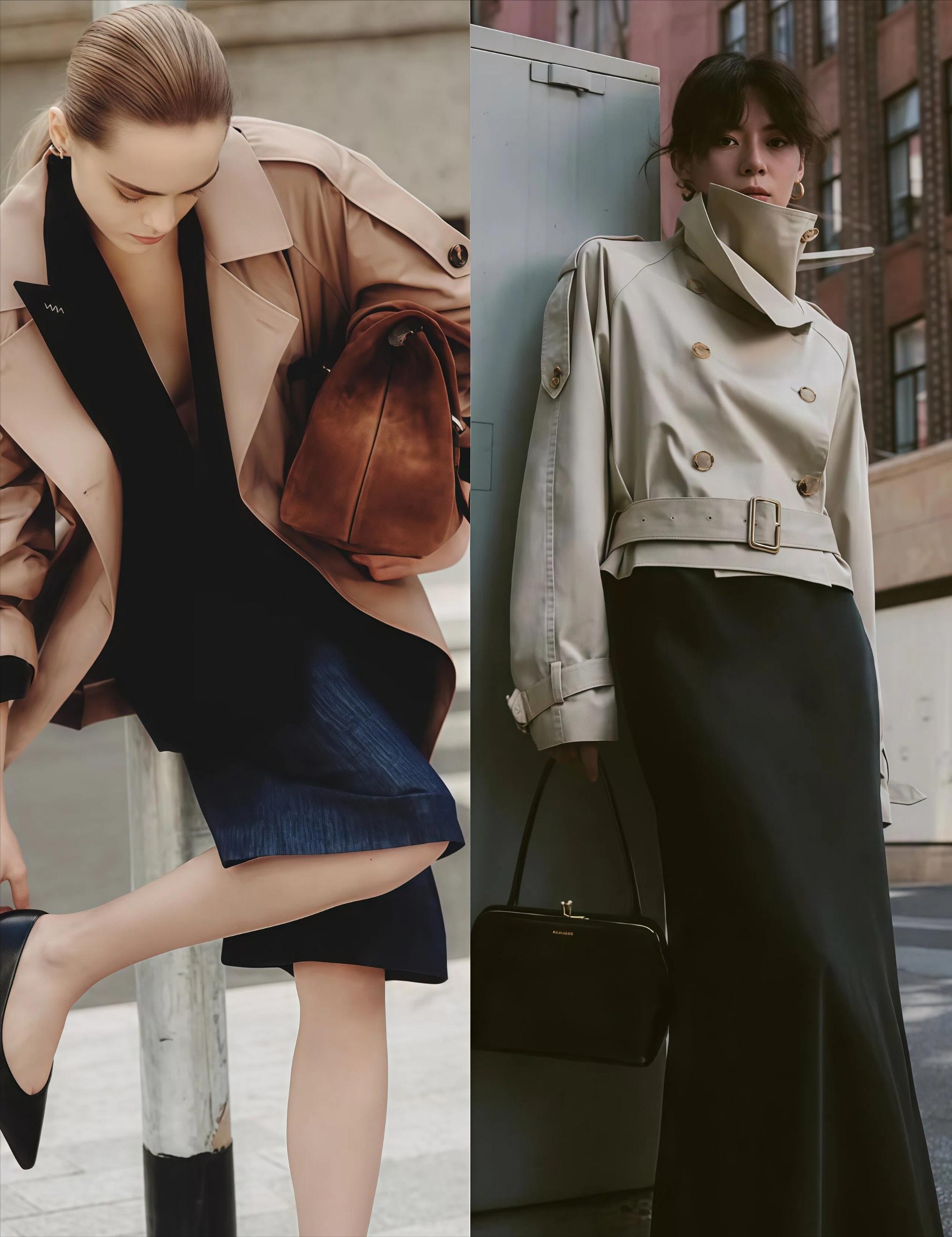 _春季流行风衣_春季风衣穿搭