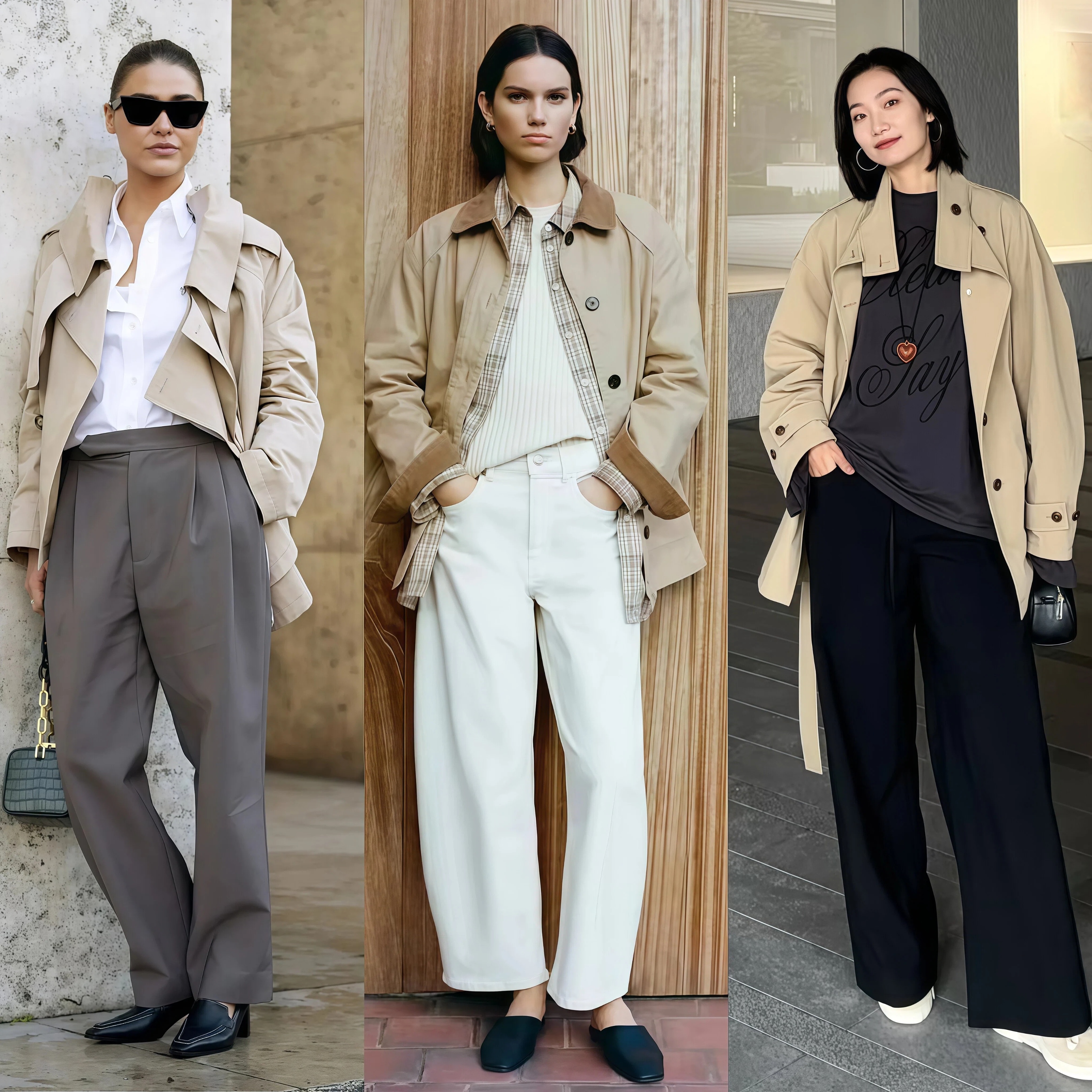 _春季流行风衣_春季风衣穿搭